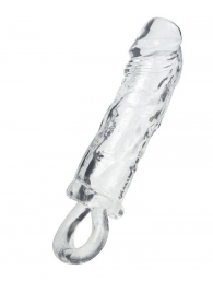 Прозрачная насадка с петлёй для фиксации - 14 см. - ToyFa - в Архангельске купить с доставкой