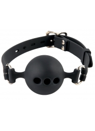 Силиконовый кляп-шар с отверстиями для дыхания Silicone Breathable Ball Gag Small - Pipedream - купить с доставкой в Архангельске