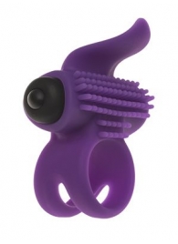 Эрекционное кольцо с подхватом мошонки и стимуляцией клитора Bullet Lastic Ring - Adrien Lastic - в Архангельске купить с доставкой