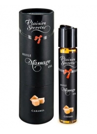 Массажное масло с ароматом карамели Huile de Massage Gourmande Caramel - 59 мл. - Plaisir Secret - купить с доставкой в Архангельске
