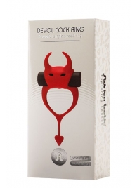 Красное эрекционное кольцо в форме дьяволенка DEVOL COCKRING - Adrien Lastic - в Архангельске купить с доставкой