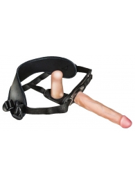 Женский страпон с вагинальной пробкой Woman Strap - 18 см. - LOVETOY (А-Полимер) - купить с доставкой в Архангельске