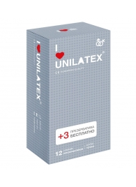 Презервативы с точками Unilatex Dotted - 12 шт. + 3 шт. в подарок - Unilatex - купить с доставкой в Архангельске