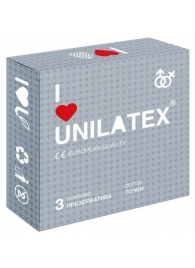 Презервативы с точками Unilatex Dotted - 3 шт. - Unilatex - купить с доставкой в Архангельске