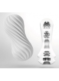 Мастурбатор FLEX Silky White с мягким рельефом - Tenga - в Архангельске купить с доставкой