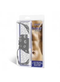 Утяжка на пенис и мошонку Cock Ring With 1.5  Ball Stretcher And Optional Weight Ring - BlueLine - купить с доставкой в Архангельске