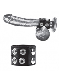 Ремень на член и мошонку 1.5  Cock Ring With Ball Strap - BlueLine - купить с доставкой в Архангельске