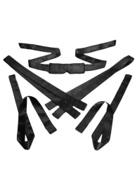 Бондажный набор из сатиновых лент Bordeaux 5 Piece Satin Bondage Set - XR Brands - купить с доставкой в Архангельске