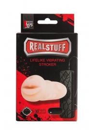 Мастурбатор-ротик с вибрацией REALSTUFF VIBRATING MASTURBATOR MOUTH - Dream Toys - в Архангельске купить с доставкой