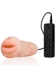 Мастурбатор-ротик с вибрацией REALSTUFF VIBRATING MASTURBATOR MOUTH - Dream Toys - в Архангельске купить с доставкой