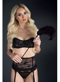 Стек с большим чёрным пером Large Feather Tickler - 65 см. - Blush Novelties - купить с доставкой в Архангельске