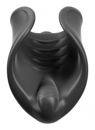 Чёрный мастурбатор Vibrating Silicone Stimulator с вибрацией - Pipedream - в Архангельске купить с доставкой