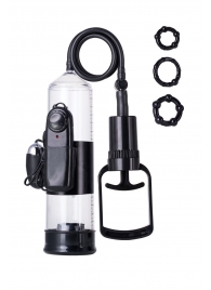 Вакуумная помпа A-toys с вибропулей и эрекционными кольцами - A-toys - в Архангельске купить с доставкой