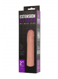 Насадка-удлинитель Extension sleeve телесного цвета - 18,5 см. - Sitabella - в Архангельске купить с доставкой