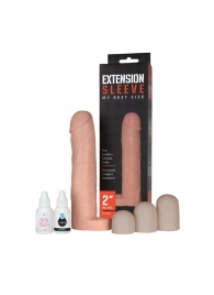 Насадка-удлинитель Extension sleeve с подхватом мошонки - 19 см. - Sitabella - в Архангельске купить с доставкой