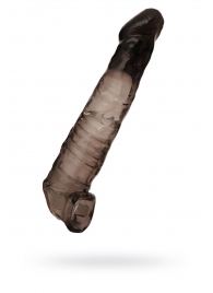 Чёрная насадка на пенис - 22,5 см. - ToyFa - в Архангельске купить с доставкой