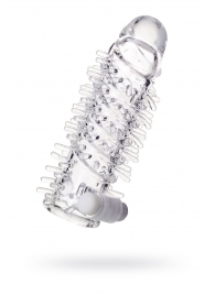 Насадка на пенис TOYFA A-Toys с вибропулей и шипами - 13,4 см. - A-toys - в Архангельске купить с доставкой