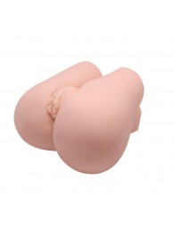 Реалистичный мастурбатор с вибрацией и двумя тоннелями - вагиной и анусом - Baile - в Архангельске купить с доставкой