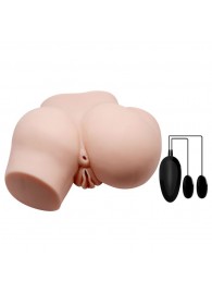 Телесный полуторс с двумя любовными тоннелями и вибрацией - Baile - в Архангельске купить с доставкой