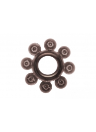 Чёрное эрекционное кольцо Rings Bubbles - Lola Games - в Архангельске купить с доставкой