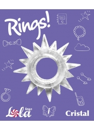 Прозрачное эрекционное кольцо Rings Cristal - Lola Games - в Архангельске купить с доставкой
