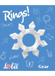 Прозрачное эрекционное кольцо Rings Gear - Lola Games - в Архангельске купить с доставкой