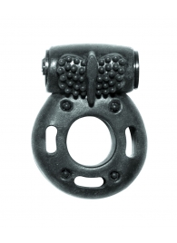 Черное эрекционное кольцо с вибрацией Rings Axle-pin - Lola Games - в Архангельске купить с доставкой