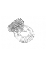 Прозрачное эрекционное кольцо с вибрацией Rings Axle-pin - Lola Games - в Архангельске купить с доставкой