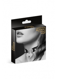 Черный чокер с замком в форме сердца - Bijoux Pour Toi - купить с доставкой в Архангельске