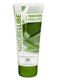 Лубрикант на водной основе NatureLube с алоэ вера - 100 мл. - HOT - купить с доставкой в Архангельске