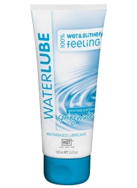Лубрикант на основе чистой родниковой воды WaterLube - 100 мл. - HOT - купить с доставкой в Архангельске