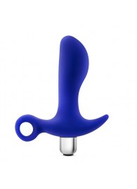 Синий стимулятор простаты с ручкой-кольцом Performance Prostimulator 02 - Blush Novelties - в Архангельске купить с доставкой