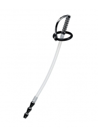 Силиконовый уретральный плаг со сменными фиксирующими кольцами Metal - ToyFa - купить с доставкой в Архангельске