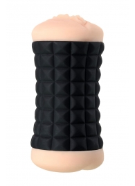 Двухсторонний мастурбатор JOS JANICE в черном цилиндре - JOS - в Архангельске купить с доставкой