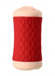 Двухсторонний мастурбатор JOS  NADIN в красном цилиндре - JOS - в Архангельске купить с доставкой