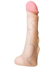 Реалистичная насадка с мошонкой REAL Standard - 18 см. - LOVETOY (А-Полимер) - купить с доставкой в Архангельске