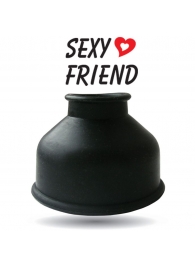 Чёрная уплотнительная насадка для помпы - размер S - 1137 - в Архангельске купить с доставкой