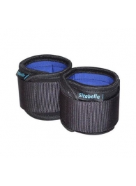 Неопреновые черно-синие наручники - Sitabella - купить с доставкой в Архангельске