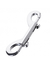 Серебристый двухсторонний карабин TOYFA Metal - ToyFa - купить с доставкой в Архангельске
