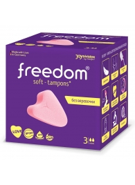 Женские гигиенические тампоны без веревочки FREEDOM mini - 3 шт. - Freedom - купить с доставкой в Архангельске