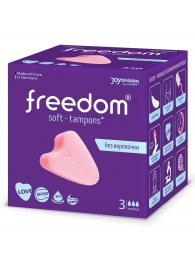 Женские гигиенические тампоны без веревочки FREEDOM normal - 3 шт. - Freedom - купить с доставкой в Архангельске
