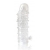 Закрытая прозрачная рельефная насадка Crystal sleeve - 13 см. - Erowoman-Eroman - в Архангельске купить с доставкой
