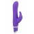 Фиолетовый силиконовый вибратор со стимулятором клитора - 21 см. - Erotic Fantasy