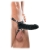 Чёрный полый страпон 7  Silicone Hollow Strap-On - 18 см. - Pipedream - купить с доставкой в Архангельске