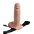 Телесный перезаряжаемый вибрострапон 7  Hollow Rechargeable Strap-on with Balls - 20,3 см. - Pipedream - купить с доставкой в Архангельске
