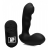Черный стимулятор простаты Alpha-Pro 7X P-Milker Silicone Prostate Stimulator with Milking Bead - XR Brands - в Архангельске купить с доставкой