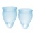 Набор голубых менструальных чаш Feel confident Menstrual Cup - Satisfyer - купить с доставкой в Архангельске