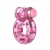 Розовое эрекционное виброкольцо Pink Bear - Baile - в Архангельске купить с доставкой