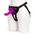 Лиловый страпон Rechargeable Vibrating Strap-On Harness Set - 17,6 см. - Happy Rabbit - купить с доставкой в Архангельске