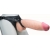 Телесный реалистичный фаллоимитатор на черных трусиках Real Big Strap-On - 34,5 см. - LOVETOY (А-Полимер) - купить с доставкой в Архангельске
